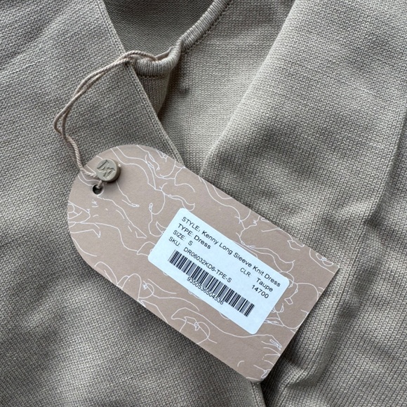 MESHKI TAUPE DRESS - Picture 3 of 4